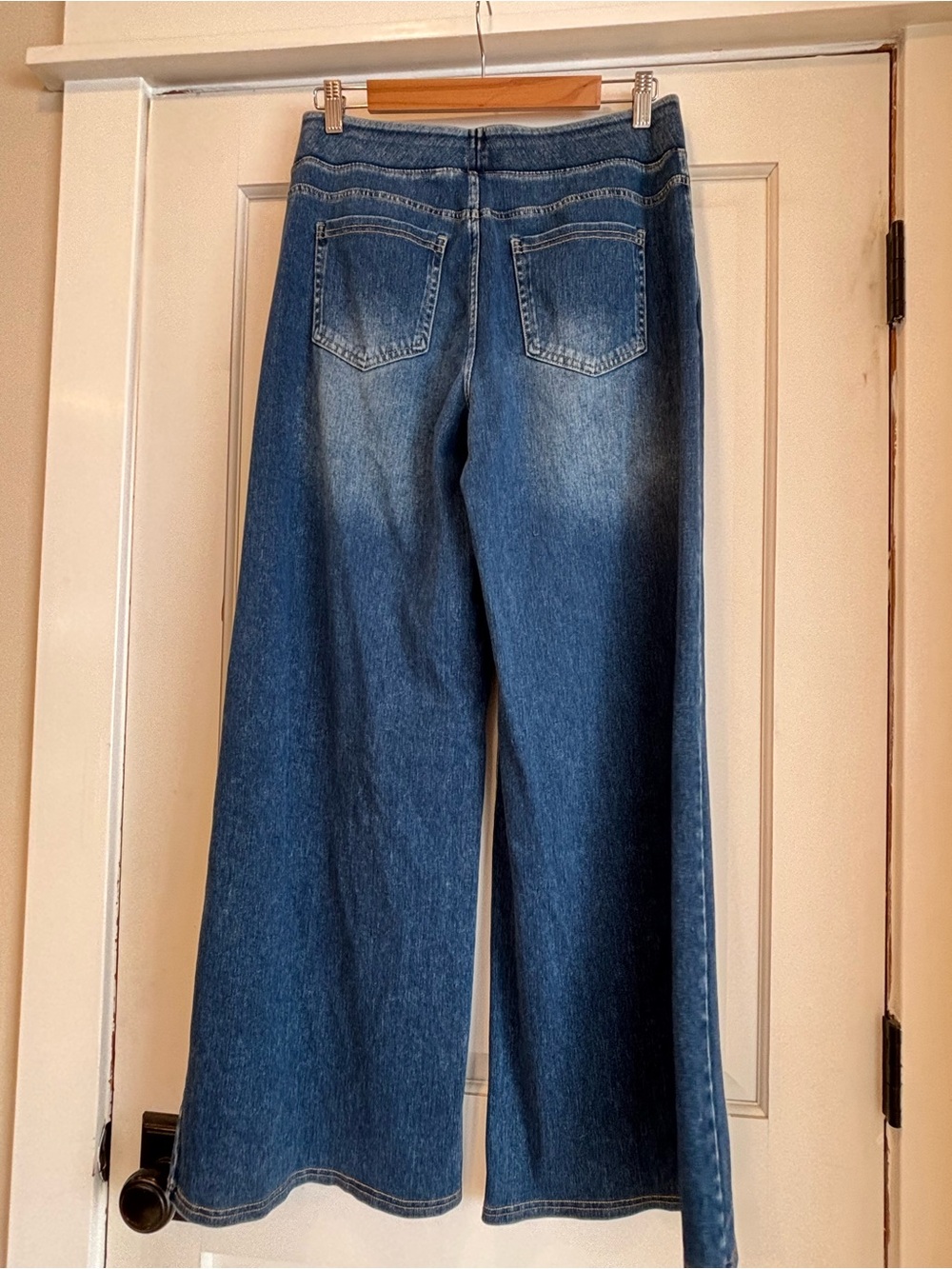3 Pairs Halara Flex Denim Washed Casual Jeans, washed blue, washed black, black - Picture 2 of 9